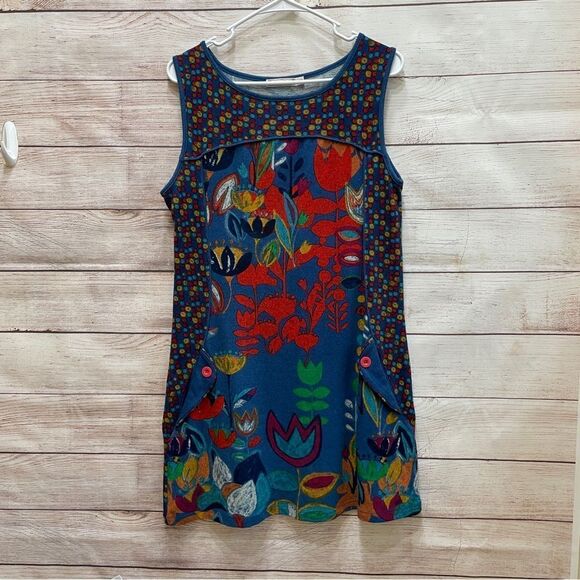 PURE VIDA BOHO SLEEVELESS DRESS - Picture 1 of 5